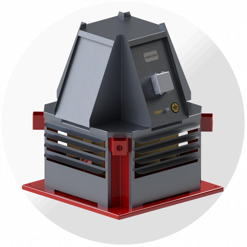 Крышные вентиляторы дымоудаления ВКРС-ДУ