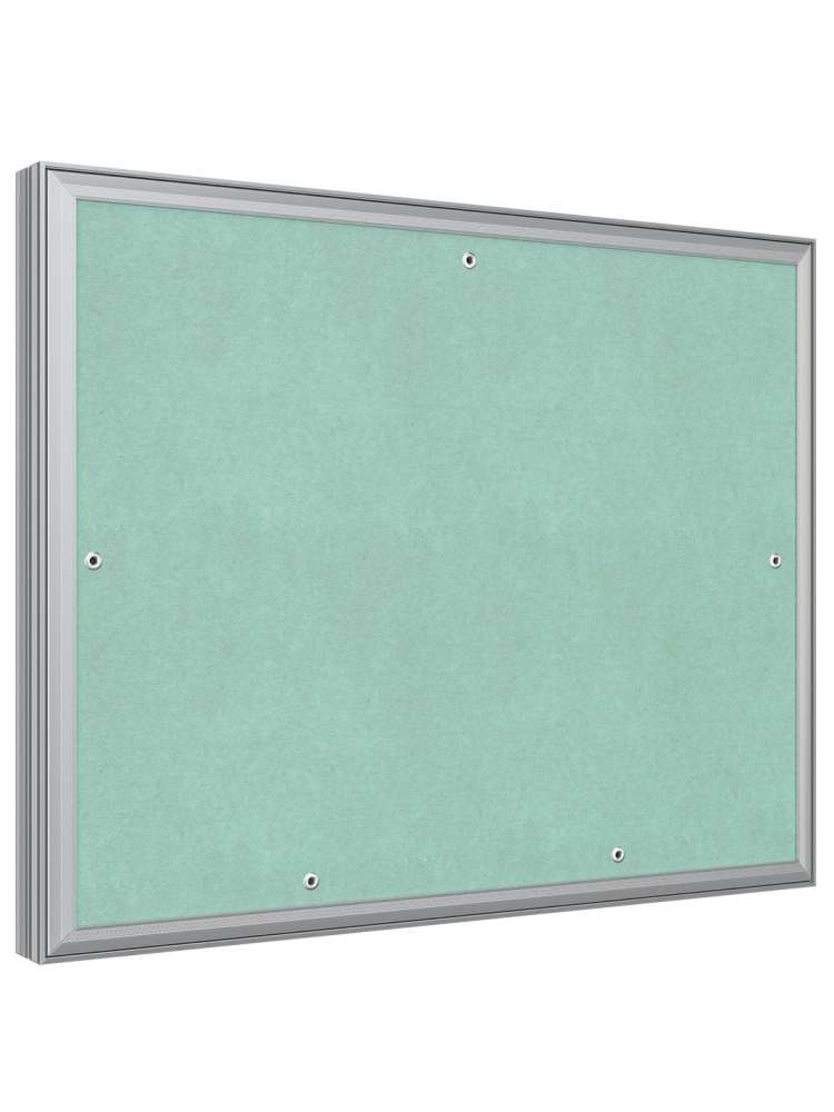 Люк ревизионный D Ceramo Base 500х400 скрытый монтаж съемный алюминий EVECS