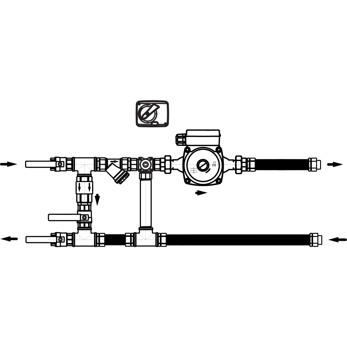 Узел регулирования для воздухонагревателя AIRS 40-2.5-25-3-BMS
