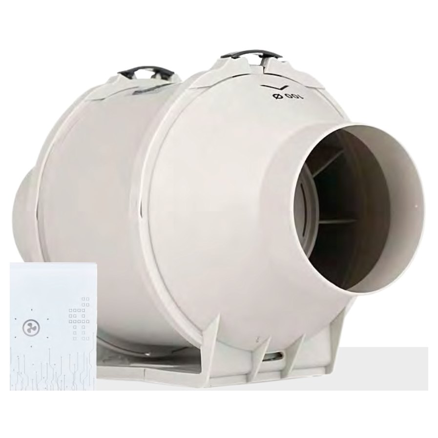 Канальный вентилятор Dastech HF-100PEZE, Ø100 мм, 366 м³/ч